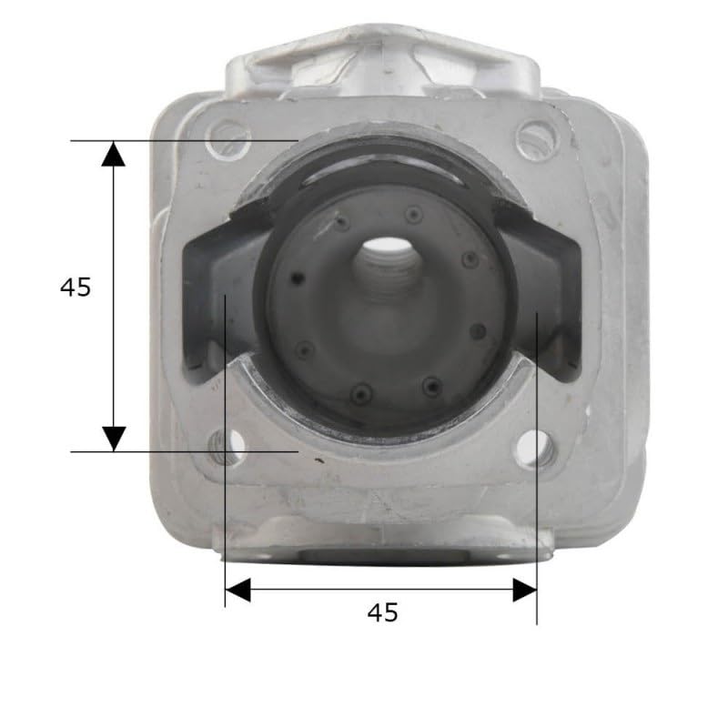 cylingcolors Cilindro + pistón + segmento Compatible con Motosierra 4500. Ø 43 mm