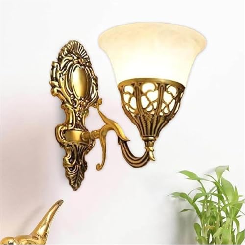 Image of WHITERAY Metal Black Antique Designer Imported Wall Light Wall Lamp for Bedroom, Living Room,Kitchen, Bars, Malls, Besides The Bed, Balcony Home Decoration ((1109 (Pack of 1), with Bulb))