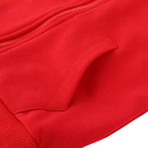 Image of Spring&Gege Boys' Full Zip Sleeveless Hooded Vest Basic Zipper Tank Tops Sweatshirt with Pockets