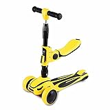 Reiten reibungslos: Das leichte Design bietet eine bessere Kontrolle für Kinder. Das Lager kann den Roller der Kinder sanft, reibungslos und leise gleiten lassen. Die große aluminiumverstärkte Bremse kann den Roller beim Gehen auf der Oberfläche leicht anhalten.