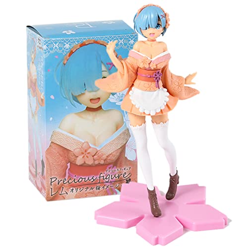 FUXIANG 23,5 cm Re: Leben in Einer Anderen Welt von Null Anime Figur REM PVC Action Model Statuen Sammlerstücke Puppe Geschenk (Box) Cover