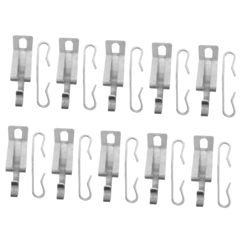 ANDRESLAD 20piezas Clips De Techo y Espaciadores Para Cables De Calefacción De Canalones Clips Para Instalación Exterior Soporte Seguro Para Cables De Calor Tejados Pitched