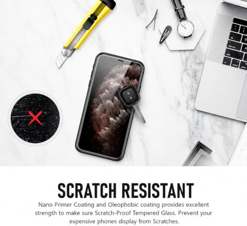 Image of Tempered glass for iPhone 11 Pro Max /XS Max (6.5 Inch), 9H Hardness, HD Clear, Bubble Free, Case Friendly, Scratch Resistant, Screen Protector Full HD Quality, Edge to Edge Coverage, Easy Installation (iPhone 11 Pro Max /XS Max), Pack of 1