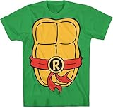 Teenage Mutant Ninja Turtles TMNT Boys Costume Youth T-Shirt(X-Small, Raphael)