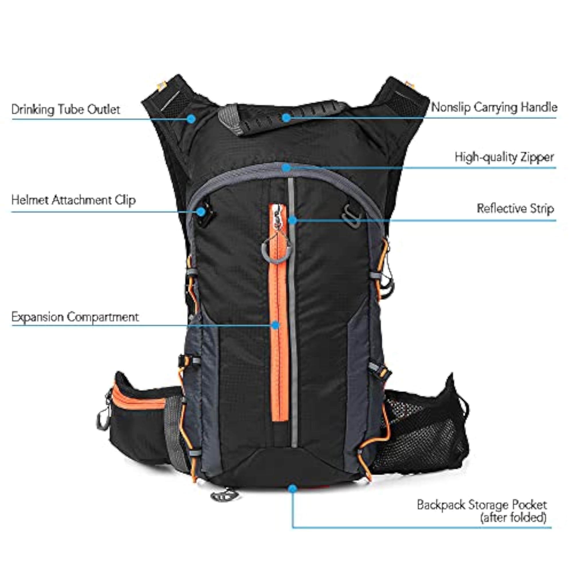 Foldable Cycling Backpack Lightweight Hydration Pack