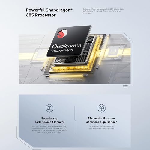 Xiaomi Poco M7, Smartphone 6+128GB, Display Fhd+ 144Hz Da 6,9", Snapdragon 685, Doppia Fotocamera Ai Da 50 Mp, 7000 Mah, Nero, Caricabatterie Non Incluso - 8
