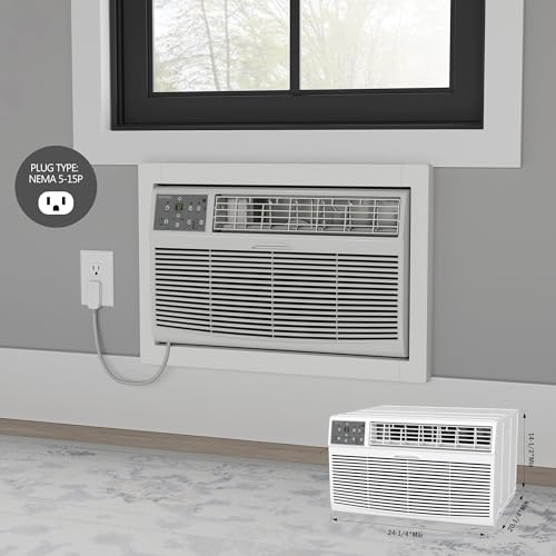 Durastar DRTAC081XNA1 8.000 BTU 115 V Wandklimagerät und Fernbedienung, Weiß-3