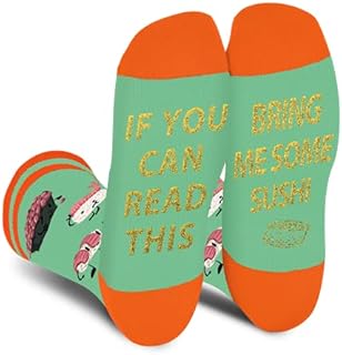 AGRIMONY If You Can Read This Bring Me Something - Funny Novelty Socks for Men Women Teenage - Gifts for Christmas Birthday Valentines