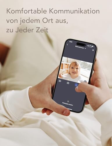 nooie - Vigilabebés con cámara y audio de 2 vías, wifi de 2,4 G, cámara 1080p, compatible con Alexa, cámara de vigilancia con detección de movimiento, visión nocturna y servicio en la nube - imagen 8