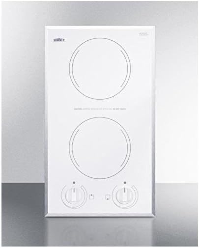 Summit CR2115WH Electric Cooktop, White