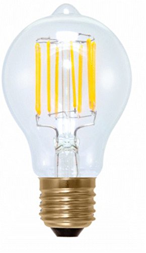 Ag-Eco Retro Filament A19 Clear, 6 Watt, 2200K, Replacement for 50 Watt Classic Light Bulb