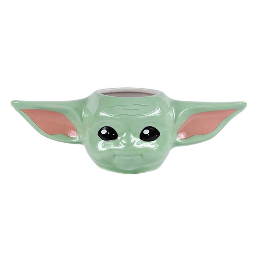 Pyramid International Green Star Wars: The Mandalorian Ceramic Mug In Presentation Gift Box (Sculpted Grogu Design) 11Oz Ceramic Mug - Official Merchandise,