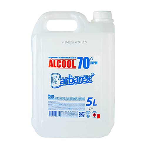 Desinfetante de Uso Geral a Base de Álcool Líquido 70% INPM Barbarex 5 Litros