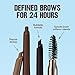 Revlon ColorStay Eyebrow Pencil with Spoolie Brush, Waterproof, Hair-Like Strokes, Stocking Stuffer for Her, 220 Dark Brown, 0.021 oz