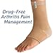 Actimove Arthritis Care Ankle Support with Heat-retaining Fabric – Drug-free Pain Management for Arthritis, Increases Blood Circulation – Left/Right Wear – Beige, Medium