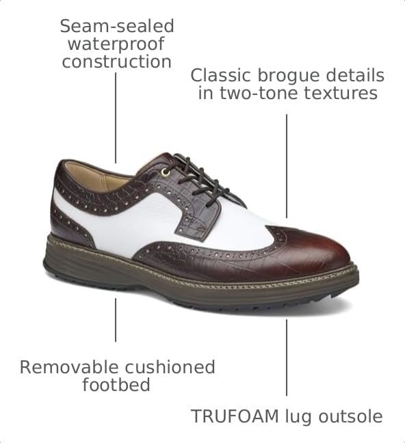 Image of Johnston & Murphy Men's Upton GL3 Luxe Hybrid Golf Shoe