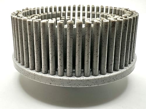 Image of 5 Pack 2 inch 120 Grit White R-Type Bristle Disc | Ceramic-Aluminum Oxide Abrasive Bristle Disc with Quick Change Roll Lock | Pack of 5 | White
