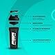 FSA Nutrition Shaker Proteinshake - 800 ml - BPA frei - auslaufsicher - Premium Qualität - mit Skala - Eiweiß Shaker - mit Sieb für klumpenfreie Shakes - Schwarz