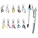 Set of 10Pcs Colorful Silicone Pen Clip Easy Access Lanyard Pen Holder Clips for Nurses Doctor Student Teacher
