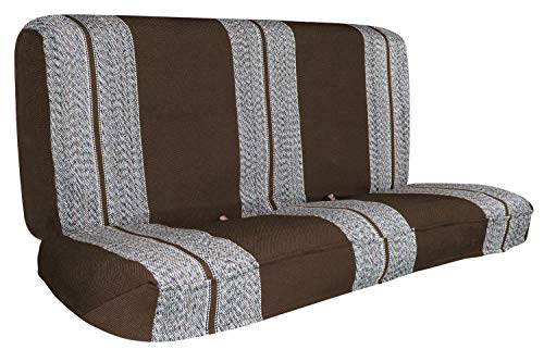 Image of Leader Accessories Saddle Blanket Full Size Truck Bench Seat Cover, Brown