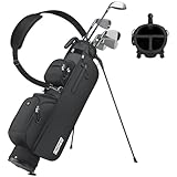 Findway Petit Sac de Golf Pencil, Sac de Golf Léger et Portable avec Stand, Diviseur 3 Zones, Sangle Réglable Rembourrée, 5 Pochettes et Poignée de Transport   Homme et Femme