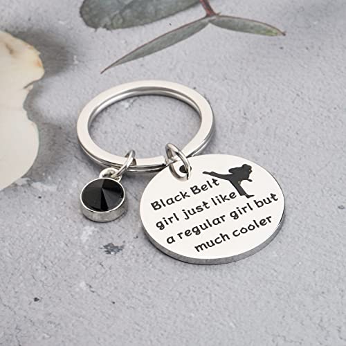BAUNA Taekwondo Gift Martial Art Key rings Black Belt Girl Just Like a Regular Girl But Much Cooler for Taekwondo Lover3