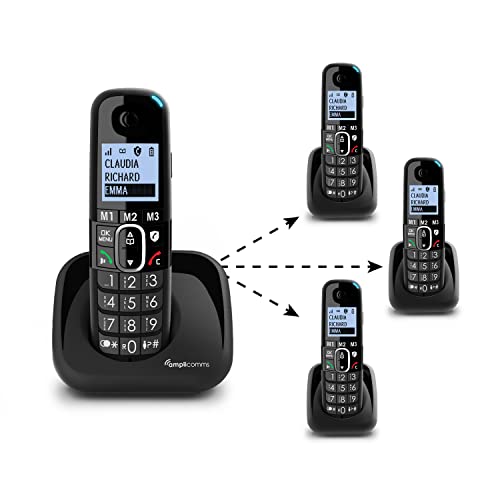 Téléphone DECT Amplicomms BigTel 1502 Duo combinés sans fil pour malentendants - 4