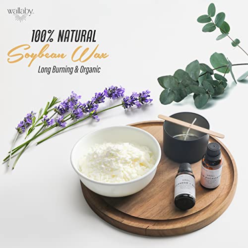 Luxury Modern Candle Making Kit With Premium 100% Natural Soy Wax And 4 Large 8Oz Minimalist Black Tins, Diy Candle Making Kit And Gift For Adults And Beginners #TOP3