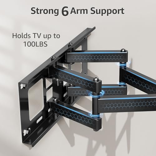 image for MOUNTUP Full Motion TV Wall Mount for Most 42-82 inch TVs, Wall Mount 