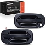 A-Premium Front Exterior Door Handles - Compatible with 1999-2006 Chevrolet, GMC & Cadillac - Silverado...
