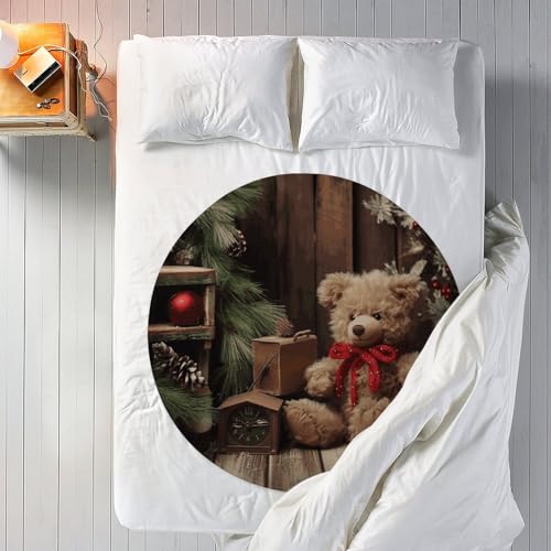 Couverture ronde extra douce 152cm grand confort
