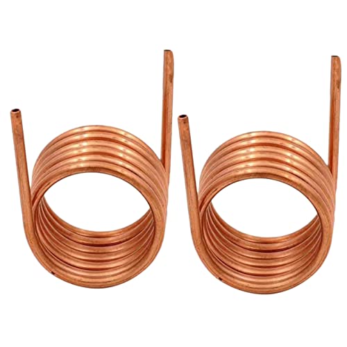 MUCKLILY 2pcs Copper Tubing for Refrigeration Ac Freezer Coiled Tube High Temp Soft Refrigerator Tube