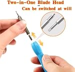 Video Doorbell Screwdriver,Ywbfove T6 and T15 Torx Screwdrivers Tools Doorbell Screwdriver, Double Ended Screwdriver Bits with Handle,Replacement for Battery, WiFi Password Reset (Blue)