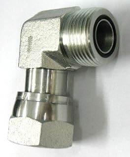 AF FS-6500-04-04-1/4 Male O-Ring Face (9/16'-18 Threads) x 1/4 Female O-Ring Face (9/16'-18 Threads) - 90Â° Swivel Nut Elbow