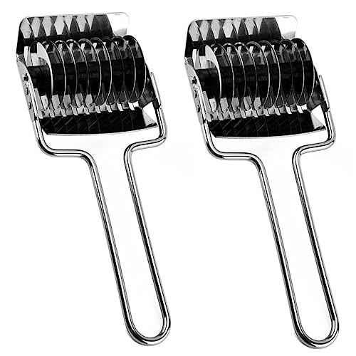 Alipis set de 2 cortadores de acero inoxidable para cocina miniatura 1