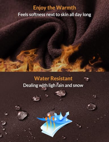 baleaf Women's Fleece Lined Pants Water-Resistant Sweatpants Winter Thermal Ski Hiking Running Joggers2