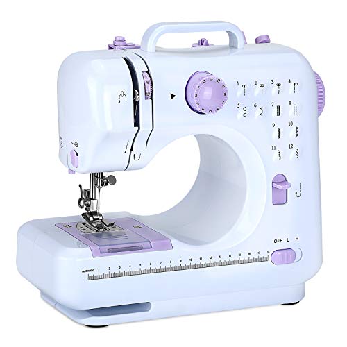 Multifunctional Small Portable Sewing Machine, Household Sewing Machine, Sewing Machine for Beginners, 12 Built-in Stitches, 2 Speed with Foot Pedal, Suitable For Beginners To Sew Easily