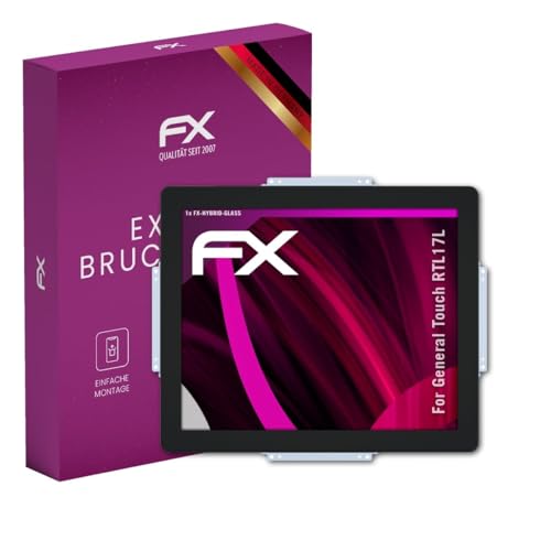 Película Vidrio 9H General Touch RTL17L con máxima sensibilidad táctil y antihuellas atFoliX