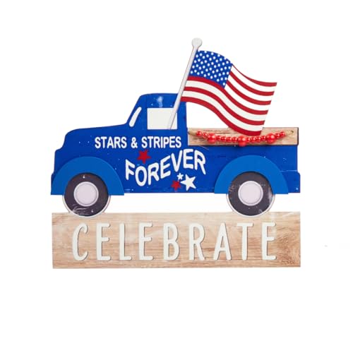 Décoration murale camion 4 juillet USA Stars and Stripes de Bioworld pour salon