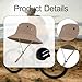 Deevoka Bicycle Helmet Hat,Sun Bucket Hat with Inner Hard Shell,Quick Wide Brim Fishing Hat for Women Men Backpacking Outside Work Cycling Riding Travel Summer, Khaki