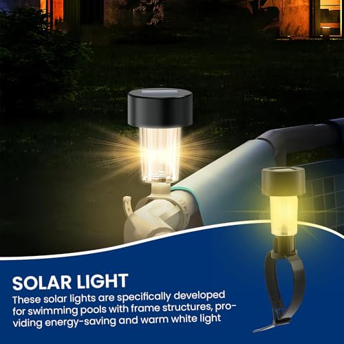Luces LED para piscina BORDEAG de alta resistencia impermeable con carga solar integrada 6