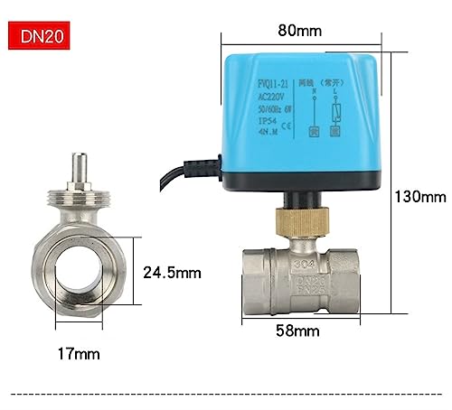 Vanne à bille motorisée 3/4 anti fuite pour couper l'eau automatiquement - 3