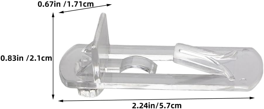 10pcs Locking Shelf Pins Cabinet Shelf Clips Support Pegs for Book Shelves Furniture 2.24X0.82X0.67In Sturdy Spring