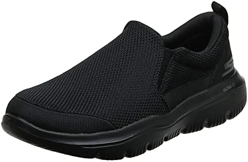 Skechers mens Go Walk Evolution Ultra - Impeccable Sneaker, Black, 9.5 US