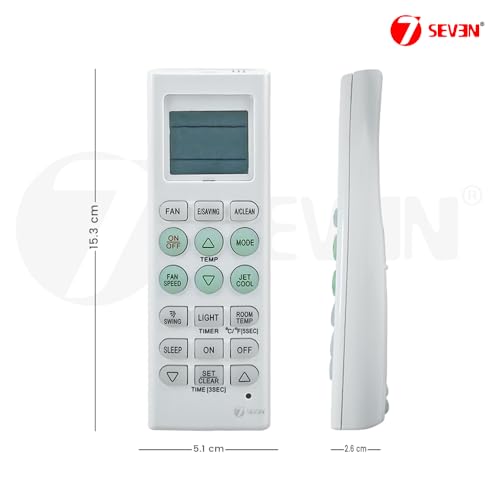 Image of 7SEVEN Compatible of Lg Ac Remote Original AKB73595915 Model 36 Suitable for Lg Split and Window Air Conditioner and Make Sure Replicate Genuine Remote Exactly Key by Key