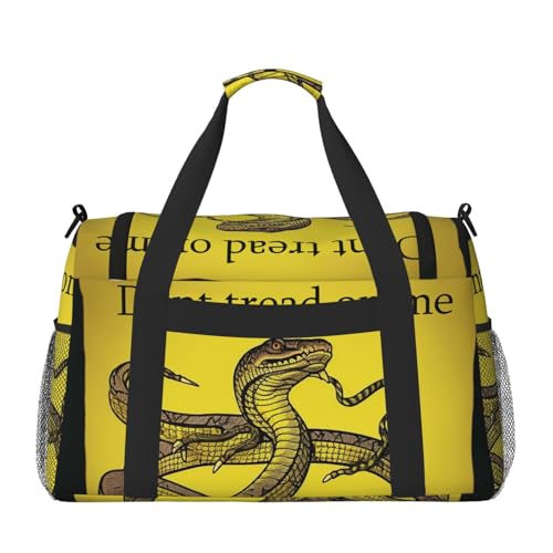Dont Tread On Me Travel Duffel Bag Lightweight Waterproof Carry On Tote Bag Foldable Weekender Overnight Bags Sport Gym Bag For Women Men2