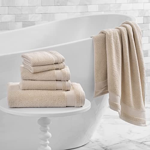 MARTHA STEWART 100 Cotton Bath Towels Set 6 Piece Set 2 Bath Towels 2 Hand Towels 2