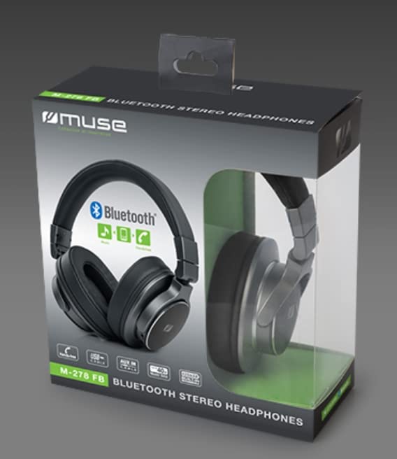 Muse M-278 FB Bluetooth Headphones Black, Black/White, Mediado - Image 4