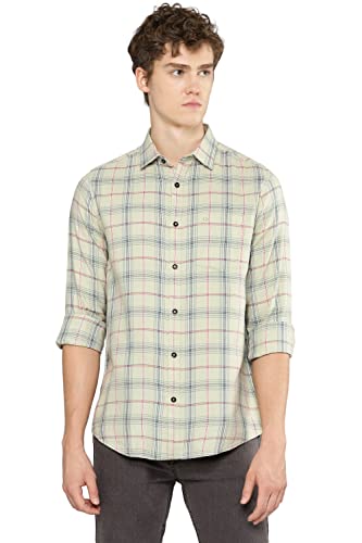 Image of Allen Cooper Checks Shirts for Men - 100% Cotton Comfort Fit Casual and Formal Shirt - Breathable, Soft, Classic Style (Multiple Colors)