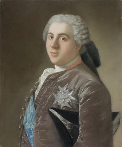Art Portrait Louis de Bourbon impression sur toile haut de gamme Liotard pour décoration noble